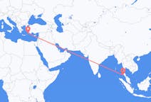 Flyg från Phuket City, Thailand till Rhodes, England, Grekland