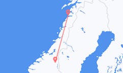 Vluchten van Røros naar Bodø
