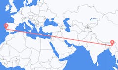 Flights from from Homalin to Lisbon