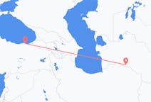Vluchten van Asjchabad, Turkmenistan naar Trabzon, Turkije