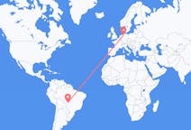 Flyrejser fra Cuiabá, Brasilien til Bremen, Tyskland