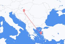 Fly fra Osijek til Chios
