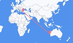 Flyg från Geraldton, Australien till Denizli, Turkiet
