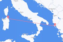 イタリアのから オルビア、ギリシャのへ ケルキラフライト