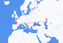 Flyreiser fra Atyrau, Kasakhstan til Biarritz, Frankrike