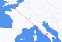 Flyg från Neapel till Deauville