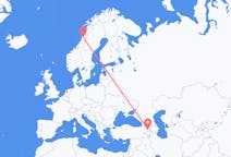 Loty z Erywań, Armenia do Mosjøen, Norwegia
