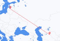 Flyrejser fra Urgentj, Usbekistan til Riga, Letland