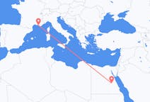Vluchten van Luxor, Egypte naar Marseille, Frankrijk