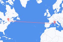 Flyreiser fra Montreal, Canada til Ajaccio, Frankrike