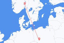 Flyrejser fra Wroclaw, Polen til Oslo, Norge