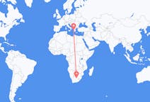 南非出发地 金伯利 (北开普省)飞往南非飞往 凯法利尼亚岛的航班
