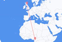 Flyg från Yaoundé, Kamerun till Edinburgh, Skottland