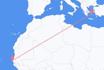 Flights from from Dakar to Mykonos