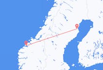 스웨덴 스켈레프테오에서 출발해 노르웨이 몰데에게(으)로 가는 항공편