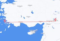 Vluchten van Kalymnos naar Şanlıurfa