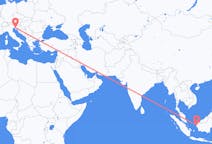 Flights from Pontianak, Indonesia to Trieste, Italy