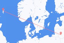 Flyreiser fra Shetlandsøyene, Skottland til Kaunas, Litauen