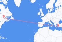 Flyreiser fra Saguenay, Canada til Bodrum, Tyrkia