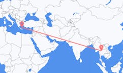Flyrejser fra Phitsanulok, Thailand til Santorini, Grækenland