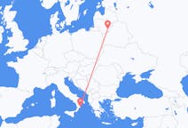 Flyreiser fra Crotone, Italia til Vilnius, Litauen