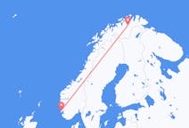 Flights from Lakselv, Norway to Haugesund, Norway