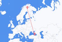 เที่ยวบิน จากโกลารี, ฟินแลนด์ ถึงออร์ดู, ตุรกี