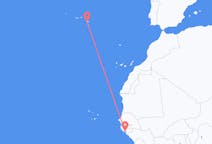 Vols de Bissau pour Ponta Delgada