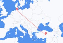 出发地 德国出发地 汉堡目的地 土耳其開塞利的航班