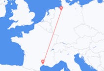 Flyrejser fra Montpellier, Frankrig til Bremen, Tyskland