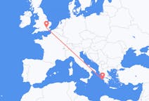 Flights from Zakynthos Island in Greece to London in England