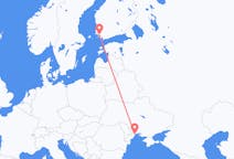 Vuelos de Odesa, Ucrania a turkú, Finlandia