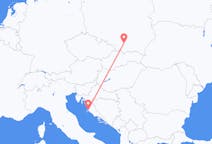 Flights from Zadar in Croatia to Kraków in Poland