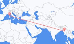 Flights from Bagan, Myanmar (Burma) to Figari, France