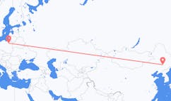 Flyreiser fra Changchun, Kina til Szczytno, Polen