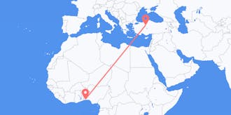 Flights from Benin to Turkey