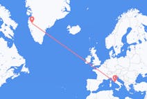 Flights from Rome, Italy to Kangerlussuaq, Greenland