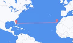 美国出发地 西棕榈滩飞往美国飞往 大加那利岛 拉斯帕尔马斯的航班