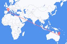 Flights from Gladstone to Barcelona