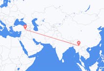 Flights from Lashio, Myanmar (Burma) to Diyarbakır, Turkey