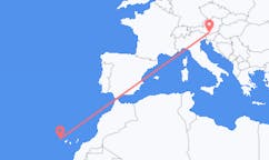 Flyreiser fra Klagenfurt, Østerrike til La Palma, Spania
