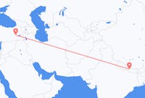 Flyreiser fra Katmandu, Nepal til Mus, Tyrkia