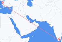 Flights from Thoothukudi, India to İzmir, Turkey