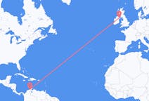 Flug frá Riohacha, Kólumbíu til Belfast, Norður-Írlandi