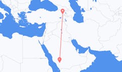 Flyreiser fra Bisha, Saudi-Arabia til Iğdır, Tyrkia