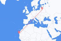 Vluchten van Nouadhibou, Mauritanië naar Vilnius, Litouwen