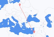 Flyreiser fra Amman, Jordan til Warszawa, Polen