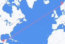 Flyreiser fra Tuxtla Gutiérrez, Mexico til Kristiansund, Norge