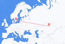 出发地 哈萨克斯坦出发地 努尔-苏丹目的地 瑞典韦克舍的航班