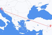 Flyrejser fra Pula, Kroatien til Diyarbakir, Tyrkiet
